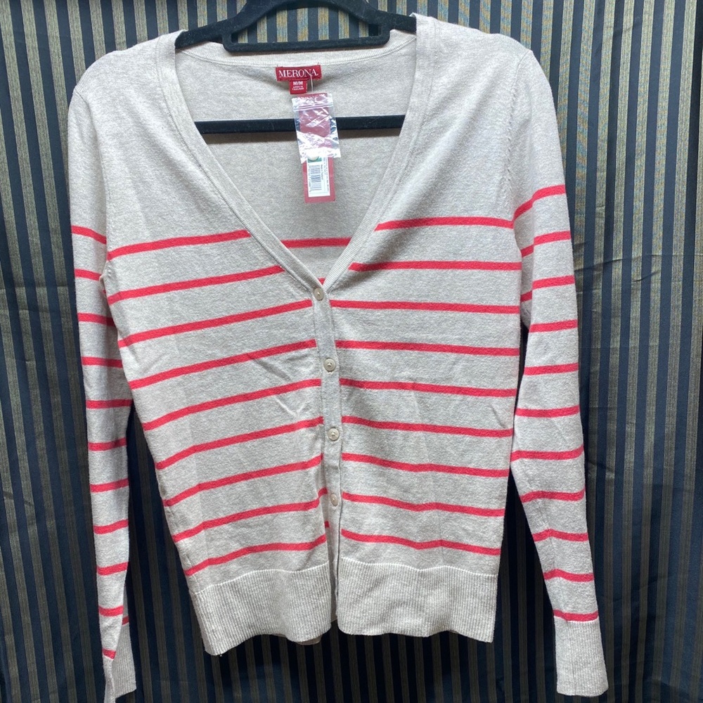 Merona Size M Cardigan NWT